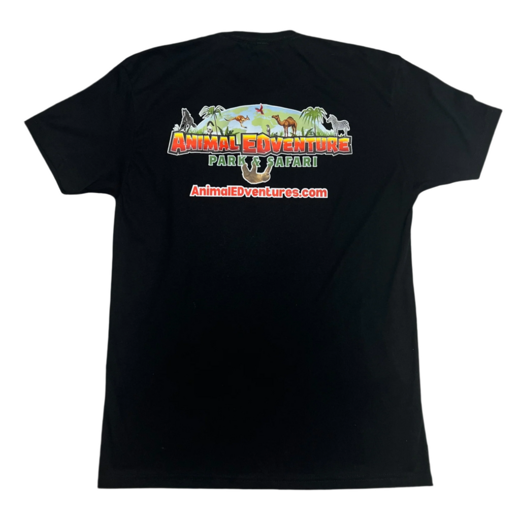 Otter Around And Find Out T-Shirt in Black, Back View