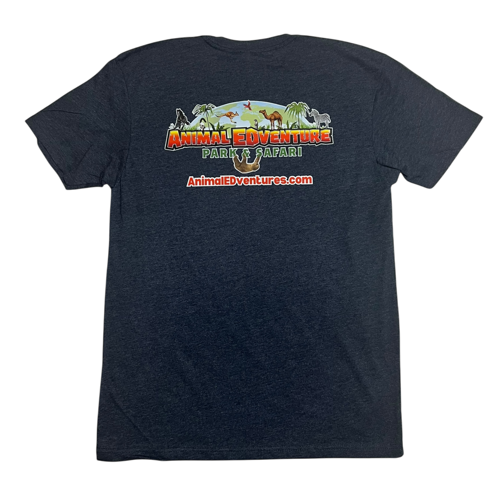 Otter Around And Find Out T-Shirt in Dark Grey, Back View